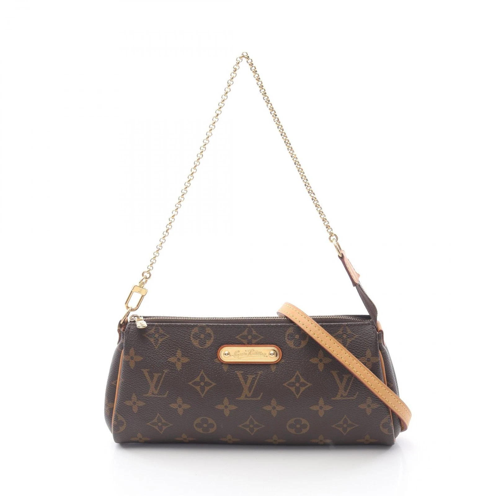 LOUIS VUITTON（LV） Borsa a tracolla Louis Vuitton Eva 2 vie M95567 monogramma tela marrone usata donna