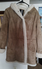 D.e.t.a.i.l.s. Faux Fur 3/4 Coat Camel Color