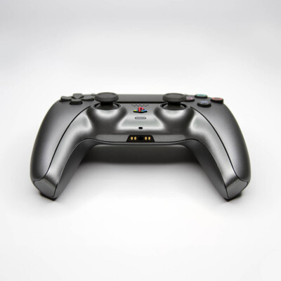 Gunmetal Classic Gray Sony x Killscreen DualSense Grey Retro
