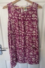 Weird Fish Dress Size UK 10 Women's Weird Fish  Pink Dress With Pockets In VGC