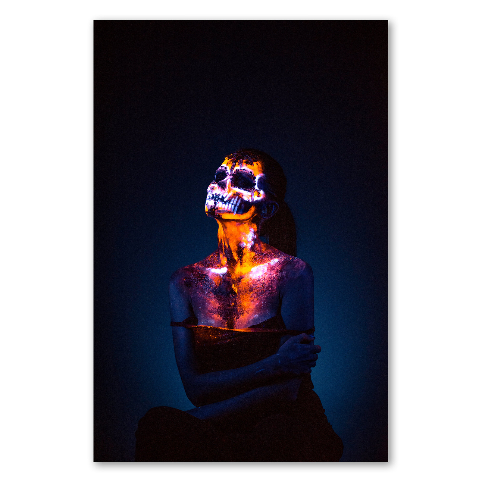 Postereck 2539 póster lienzo La Catrina, máscara mortuoria mujer arte muerte misticismo