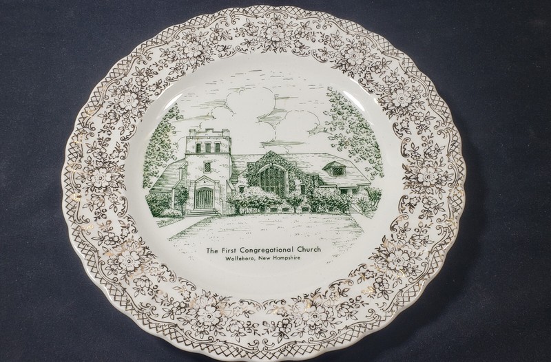 The First Congregational Church Wolfeboro New Hampshire Souvenir Plate