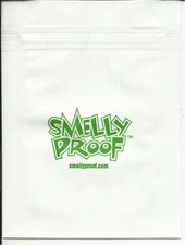 10 EX EX SMALL SMELLY PROOF STORAGE PLASTIC BAGS. 3" x 3" SOLID WHITE
