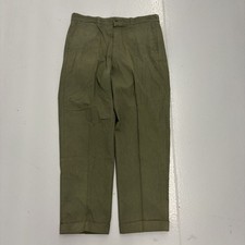 Vintage 60s Sears Green Sanforized Workwear Chinos 34x28 1960s True Vintage