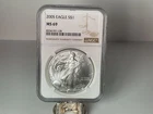 2005 1 Oz .999 Fine Silver American Silver Eagle $1 MS 69 MS69 NGC 1oz 1 Ounce
