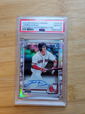 2020 Bowman Chrome 1st Prospect Auto Refractor /499 Jarren Duran PSA 10