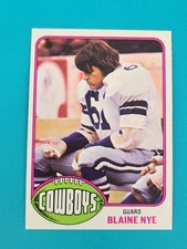 1976 Topps #527 Blaine Nye Dallas Cowboys FOOTBALL Card 8B