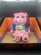 Netflix Care Bears x Stranger Things Cheer Bear as Eleven 9" Plush NWT IN HAND
