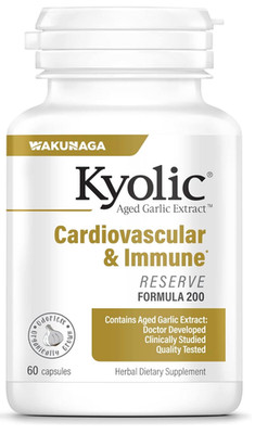 60 Caps Kyolic Aged Garlic Extract Formula 200 Cardiovascular & Immune EXP 05/29