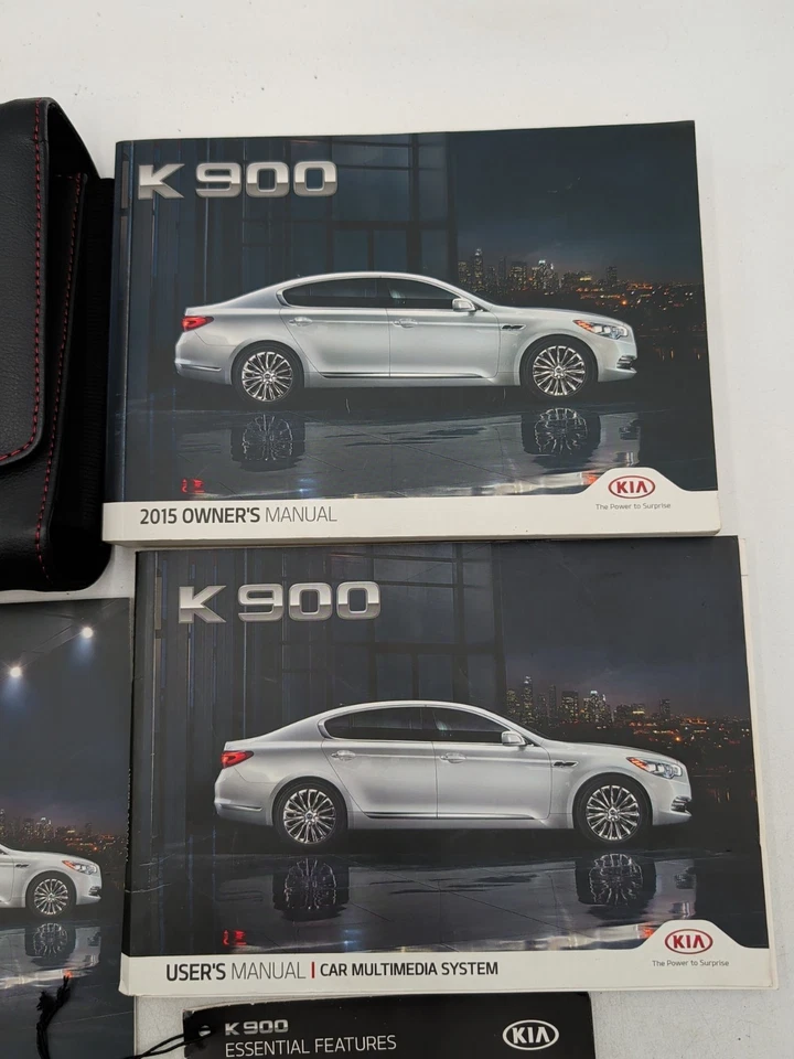 2015 Kia K900 Factory Owners Manual Set w/ Car Multimedia System W/ Case - Image 2 of 3