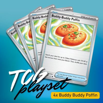 4x Buddy-Buddy Poffin Playset - Pokemon TCG - NM