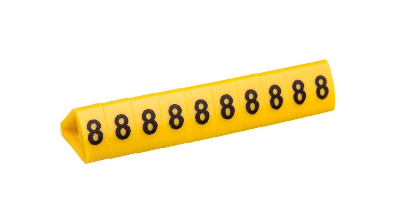 Cable Marker OZ-3/8 Yellow E04ZP-01020500900/100pcs