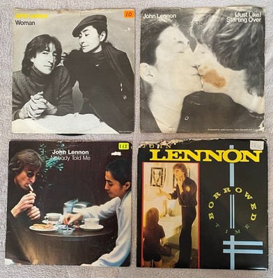 John Lennon   Borrowed Time, Starting Over, Woman, Nobody Told Me  4x 7in Single
