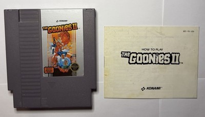 Nintendo NES - Konami The Goonies II Cartridge + Manual 