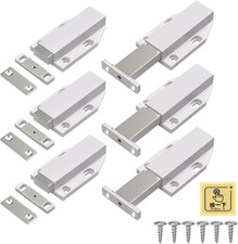 Push to Open Drawer Latch 6 Pack Heavy Duty Magnetic Cabinet Latches for Large