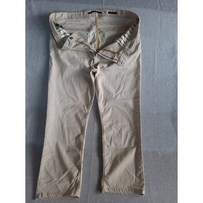 ALBERTO Men 38X34 Regular Fit Light Tencel Stretch Denim Chino Jeans Luxury T400