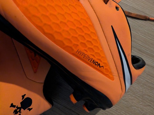 Nike Hypervenom Phelon FG Hyper Crimson/White/Atomic Orange/Black Size 6.5 Uk - Picture 3 of 7