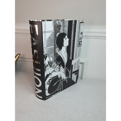 Punch Studio Black White Fashion Decorative Book Box Vintage Style Storage 11x8