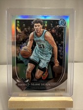 2025-26 Topps Chrome Bowman- Tidjane Salaun ( Charlotte Hornets ) /499 BCV-169