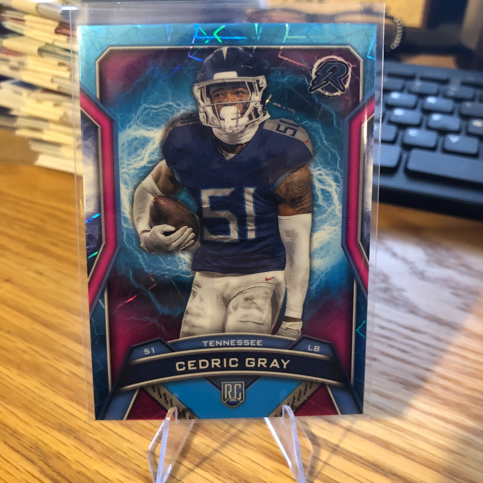 Cedric Gray Topps Resurgence #193 Sky Blue & Pink Shock
