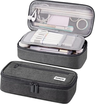 WEMATE Federmäppchen Federtaschen Mäppchen Etui Stifte 5 Fach, Große Kapazität P