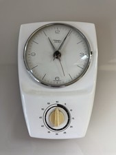 50er 60er Wanduhr Diehl Electro Küchenuhr Keramik mid century 50s 60s Vintage