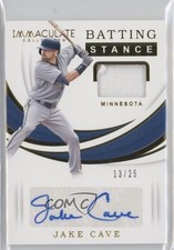 2019 Panini Immaculate Batting Stance 13/25 Jake Cave #BS-JC 0s1o