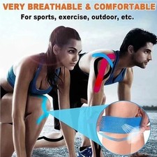 KINESIOLOGY TAPE 5M ROLL - SPORTS K TAPE FOR KNEE/MUSCLE SUPPORT - ADHESIVE 0.64 per metre