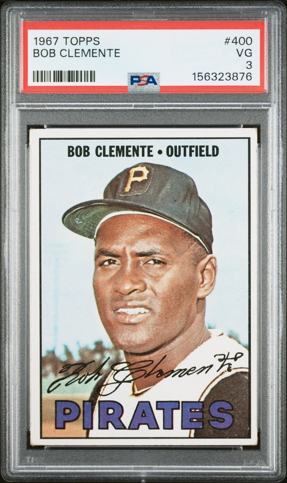 Bob Clemente 1967 Topps PSA 3 #400 Pittsburgh Pirates