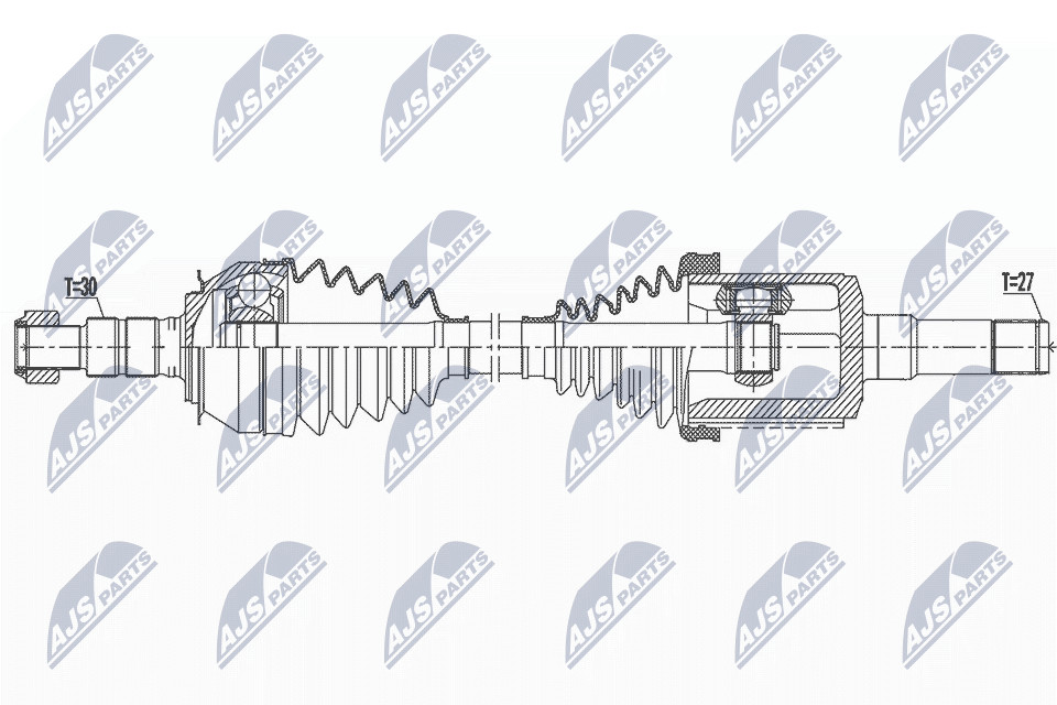 N.T.Y. NPW-DW-047.NTY Drive Shaft for CHEVROLET