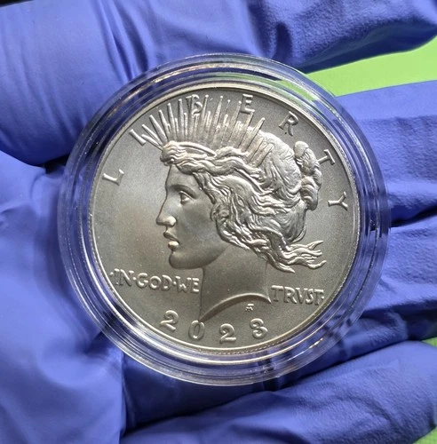 2023 P Peace Silver Uncirculated Dollar Philadelphia Coin OGP Mint Box & COA