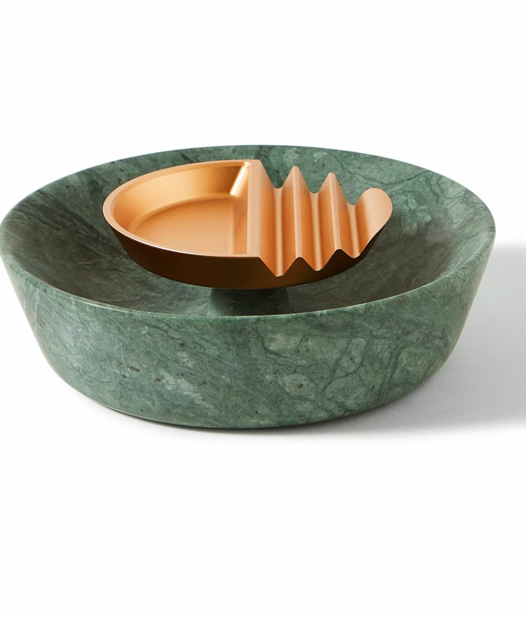 Houseplant Ridge Ashtray Green Marble Gold Seth Rogen BNIB New In