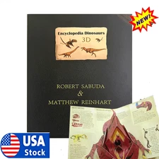 3D Prehistorica Dinosaurs Encyclopedia Kids Education Stereo Book Birthday Gift~