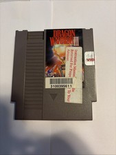 Dragon Warrior III 3 Nintendo NES Cartrigge 1992 Authentic Tested