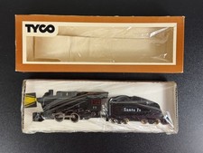 NEW NOS TYCO HO Scale Shifter II Santa Fe Steam Locomotive w/ Tender 233C:1600