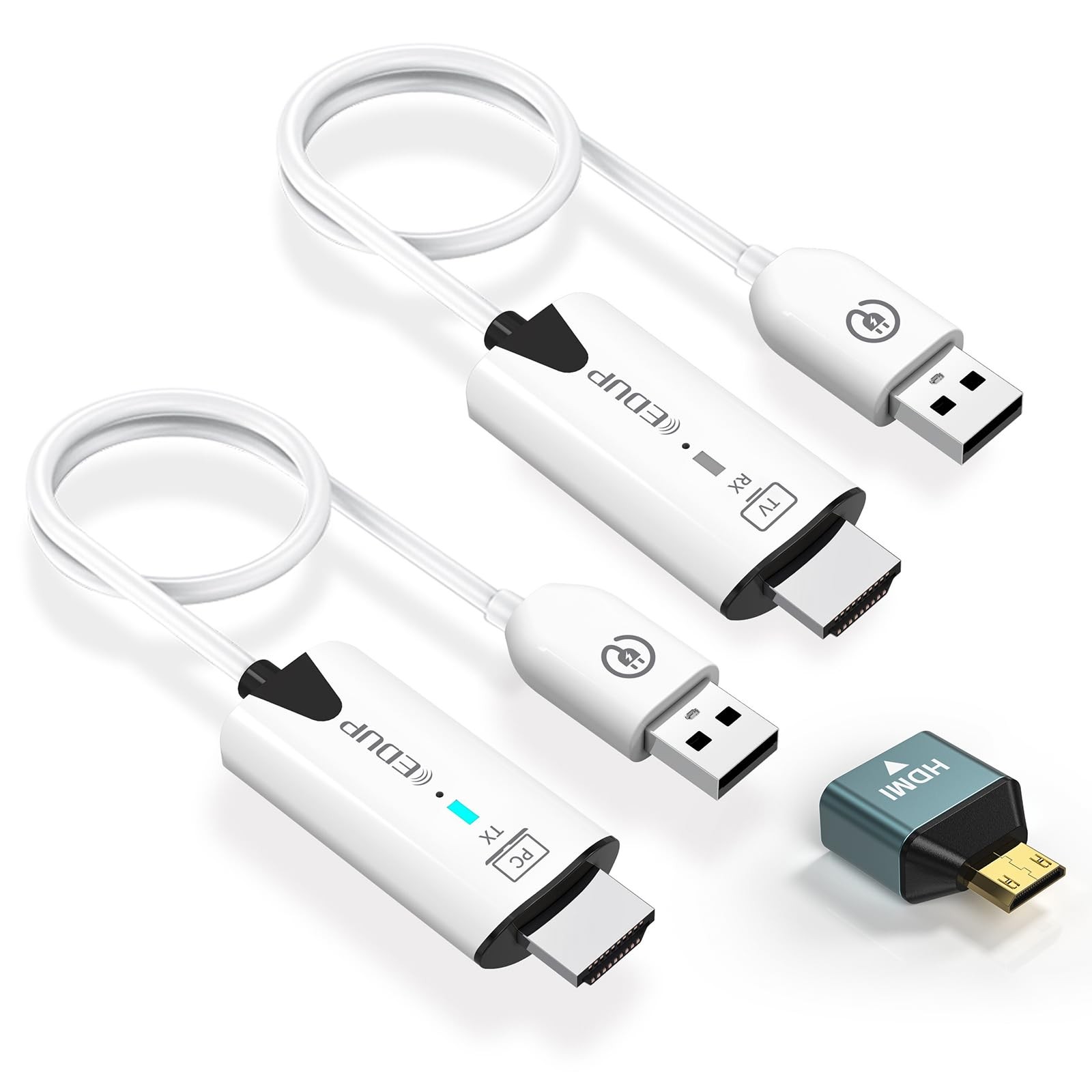 HDMI sans fil 1080P à longue portée 50M avec transmission stable anti-interférence