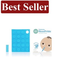 NoseFrida Filter Refills - 20 Pack, Essential for Infant Nasal Hygiene