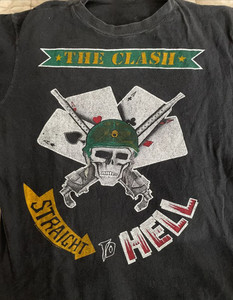 THE CLASH 82年Straight To〜 ヴィンテージTシャツ　レア！ Straight to Hell the Clash | eBay