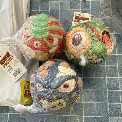 Mutant Monsters High Bouncing Balls Like Madballs NWT Set Of 3