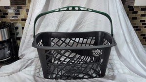Whole Foods Grocery Store Shopping Hand Basket Cart 