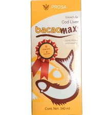 PROSA Bacaomax Cod Liver Extract 340 ml  Extracto, Higado de Bacalao liquido