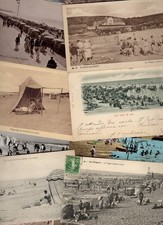 LOT OF 17 VINTAGE POSTCARDS SEASIDE SCENES AND ANIMATED BEACHES EARLY '900 - LV38