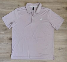 Adidas ULT Heather Polo Shirt Mens Size XL Lite Purple Golf Casual UPF 50
