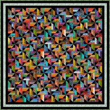 SULAWESI - 91" x 91" - Batik Pre-cut Patchwork Quilt Kit by Quilt-Addicts Queen