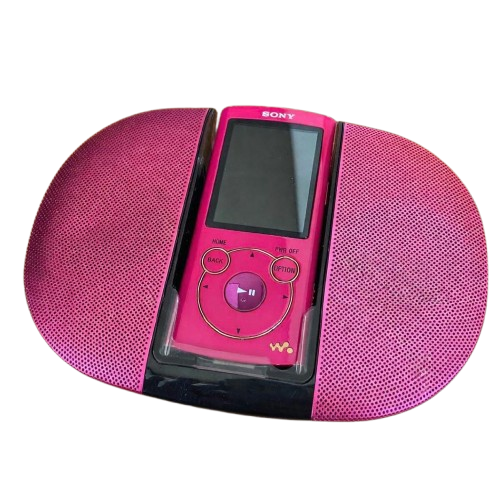 Sony Walkman NW-S765 16GB Vivid Pink MP3 Player w/Speaker Tested