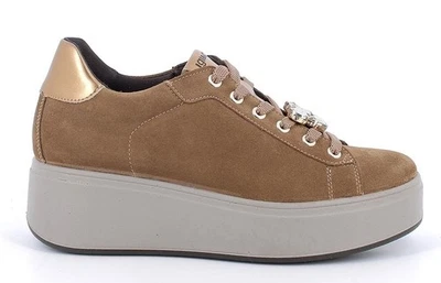 IGI&CO IGI & CO 8671244 A/I scarpe donna pelle camoscio sneakers casual zeppa lacci