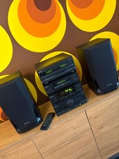 Technics HiFi System Stack Stereo Separate CD Tuner Amp Speakers Vintage 90s