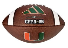 Rare 🔥 Miami Hurricanes Official 2025-26 CFP Ltd Edition Adidas Game Football