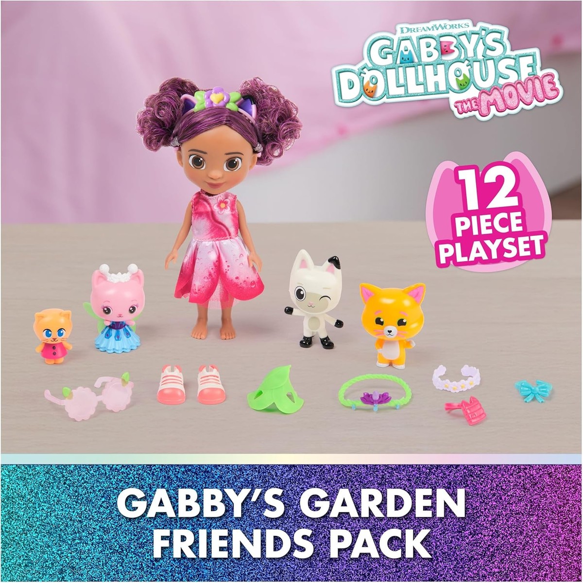 Gabby's Dollhouse: The Movie, Garden Friends Pack with 6-Inch