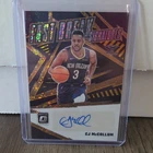 2023-24 Panini Donruss Optic CJ McCollum Auto Gold Prizm /10 Pelicans